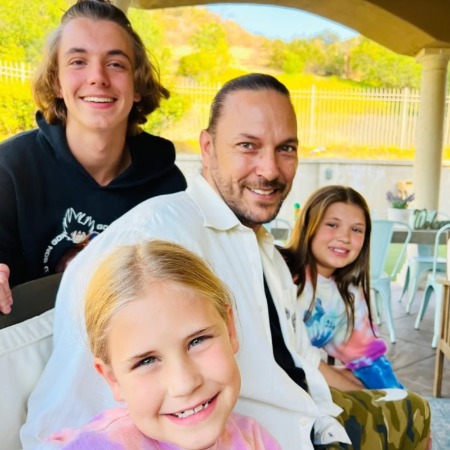 Jayden Federline with his father and two sisters.